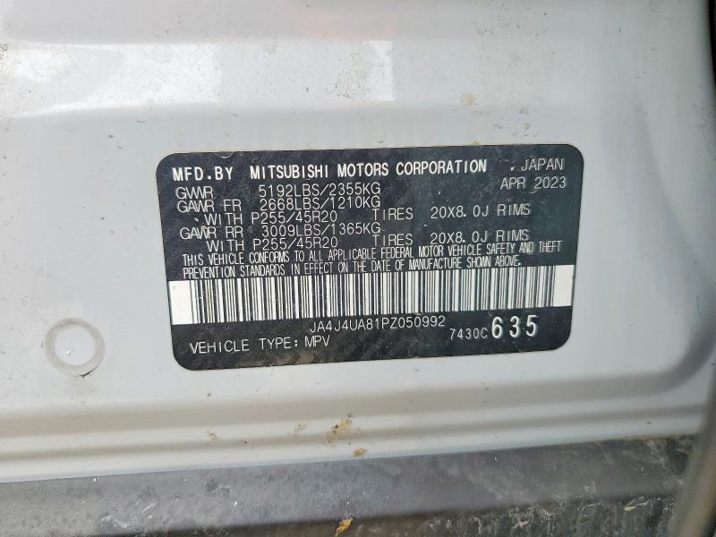Продаж на аукціоні авто 2023 Mitsubishi Outlander, vin: JA4J4UA81PZ050992, номер лоту: 50947506