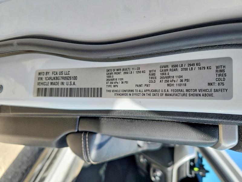 Продаж на аукціоні авто 2024 Jeep Grand Cherokee, vin: 1C4RJKBG7R8926100, номер лоту: 52194186