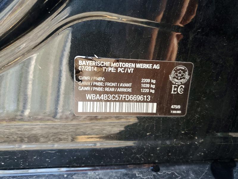Продажа на аукционе авто 2015 Bmw 435, vin: WBA4B3C57FD669613, номер лота: 52137026
