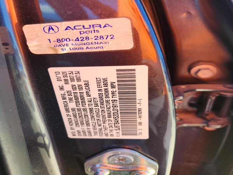 53238406 :رقم المزاد ، 5J8TB4H52DL019119 vin ، 2013 Acura Rdx مزاد بيع