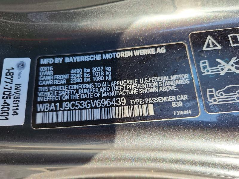 Aukcja sprzedaży 2016 Bmw M235i, vin: WBA1J9C53GV696439, numer aukcji: 53270126