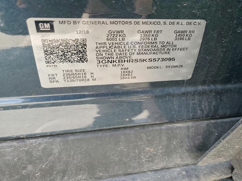 Продаж на аукціоні авто 2019 Chevrolet Blazer, vin: 3GNKBHRS5KS573095, номер лоту: 53579166