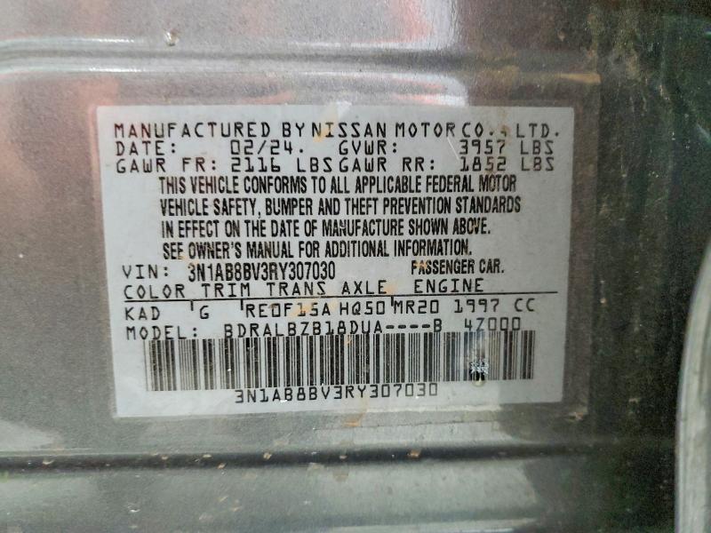 Aukcja sprzedaży 2024 Nissan Sentra, vin: 3N1AB8BV3RY307030, numer aukcji: 52531226