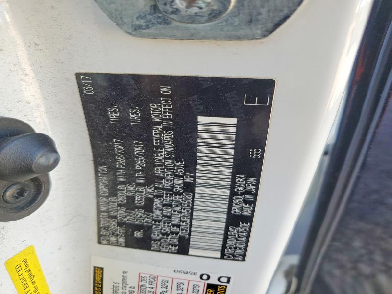 2017 Toyota 4runner მანქანა იყიდება აუქციონზე, vin: JTEZU5JR7H5155080, აუქციონის ნომერი: 53008066