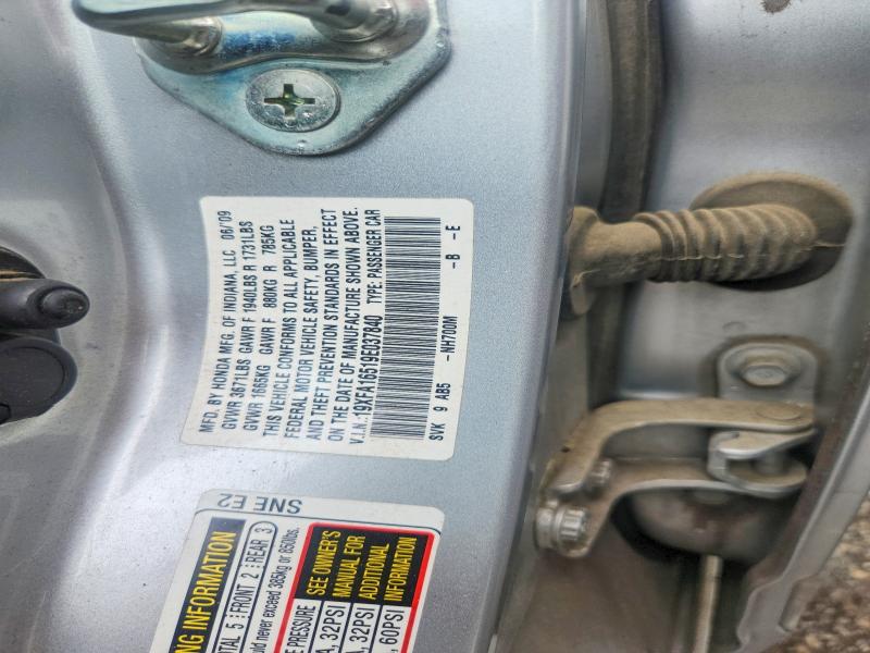 Продаж на аукціоні авто 2009 Honda Civic, vin: 19XFA16519E037840, номер лоту: 52693546
