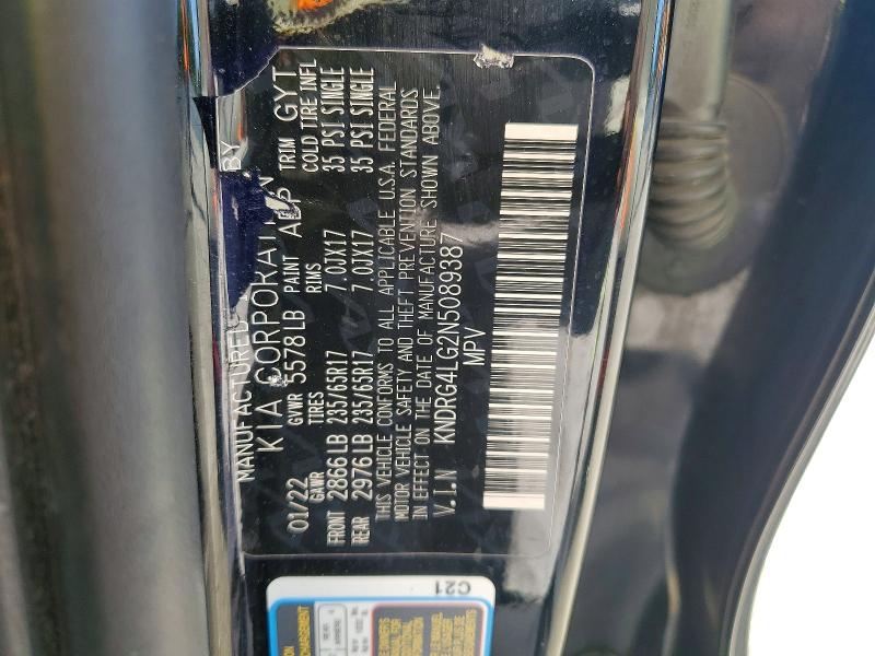 Продаж на аукціоні авто 2022 Kia Sorento, vin: KNDRG4LG2N5089387, номер лоту: 52592006