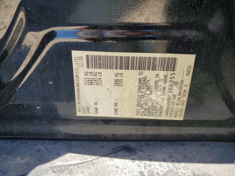 Aukcja sprzedaży 2019 Nissan Maxima, vin: 1N4AA6AV0KC366255, numer aukcji: 53111006