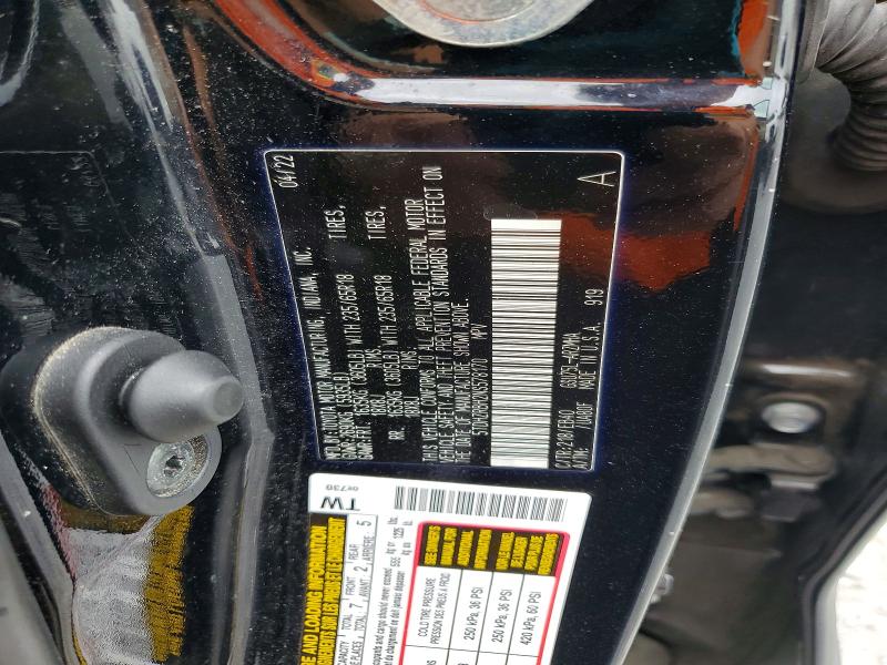 2022 Toyota Highlander მანქანა იყიდება აუქციონზე, vin: 5TDHZRBH2NS578170, აუქციონის ნომერი: 52407726