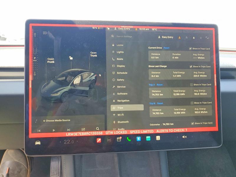 Продажа на аукционе авто 2024 Tesla Model 3, vin: LRW3E7EB8RC135558, номер лота: 52233736