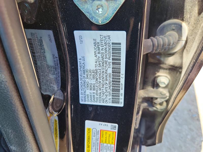 Продажа на аукционе авто 2024 Honda Civic, vin: 19XFL2H82RE013893, номер лота: 53557506