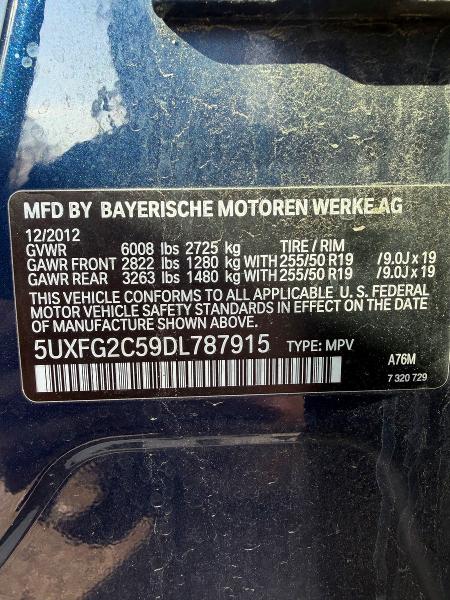Продажа на аукционе авто 2013 Bmw X6 Xdrive3, vin: 5UXFG2C59DL787915, номер лота: 55463196
