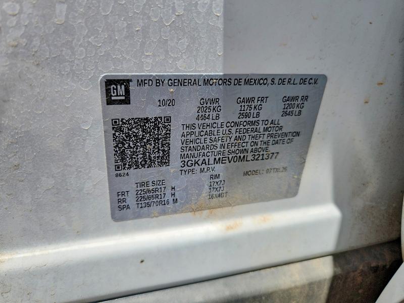Продажа на аукционе авто 2021 Gmc Terrain, vin: 3GKALMEV0ML321377, номер лота: 54150126