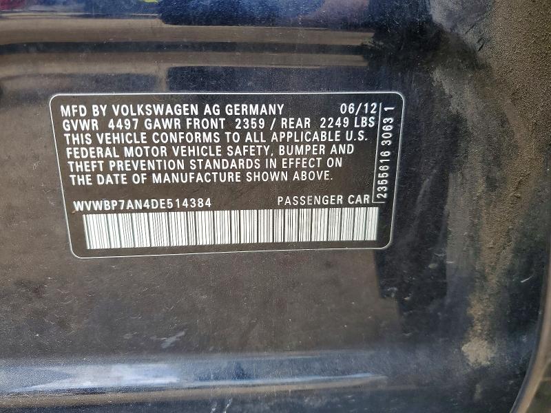 Продаж на аукціоні авто 2013 Volkswagen Cc, vin: WVWBP7AN4DE514384, номер лоту: 52558516