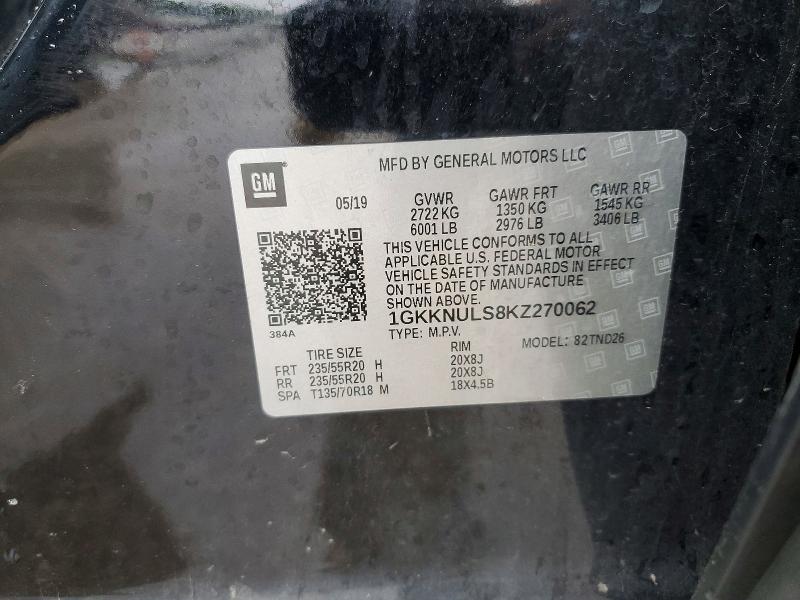 Продажа на аукционе авто 2019 Gmc Acadia, vin: 1GKKNULS8KZ270062, номер лота: 51318946