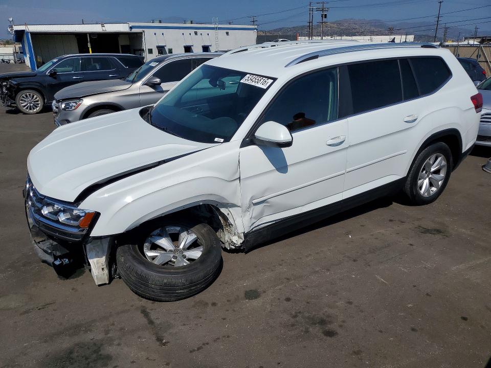 53455816 :رقم المزاد ، 1V2DR2CA5KC566856 vin ، 2019 Volkswagen Atlas مزاد بيع
