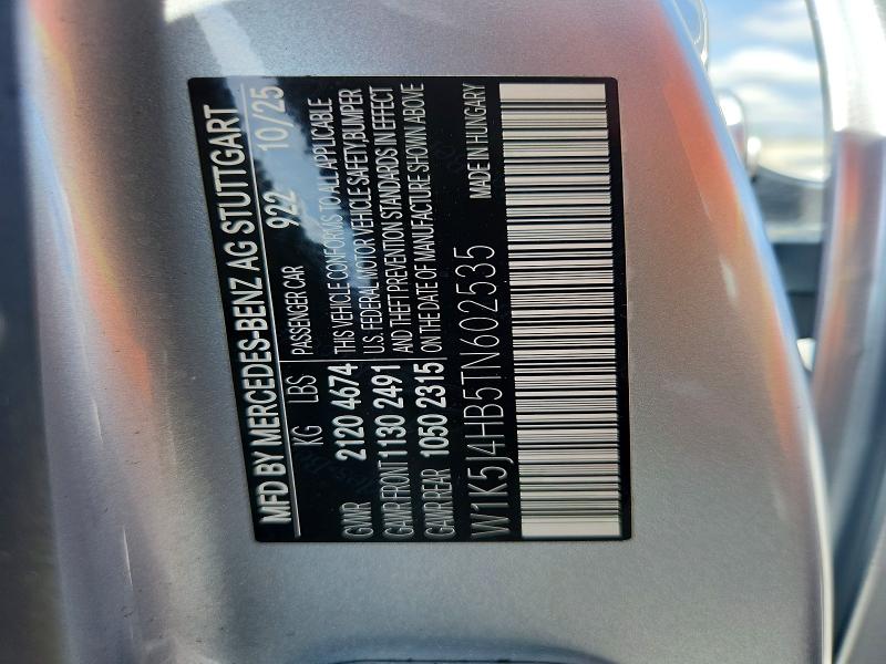 55331766 :رقم المزاد ، W1K5J4HB5TN602535 vin ، 2026 Mercedes-benz Cla مزاد بيع