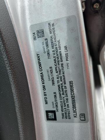 2014 Chevrolet Spark მანქანა იყიდება აუქციონზე, vin: KL8CB6S9XEC565635, აუქციონის ნომერი: 53030816