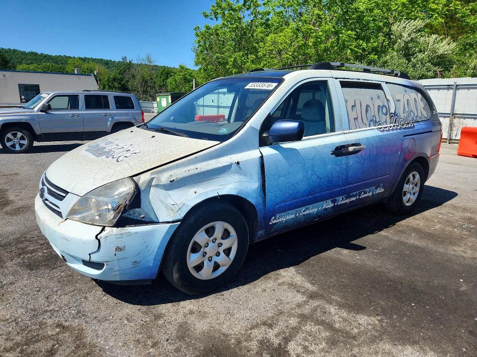 2008 Kia Sedona მანქანა იყიდება აუქციონზე, vin: KNDMB233386239306, აუქციონის ნომერი: 55333516