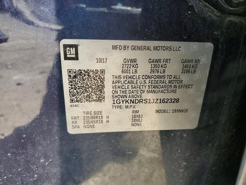 Продаж на аукціоні авто 2018 Cadillac Xt5, vin: 1GYKNDRS1JZ162328, номер лоту: 54920056