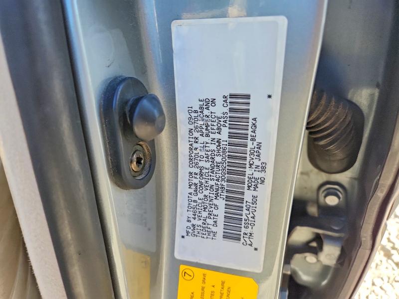 2002 Lexus Es მანქანა იყიდება აუქციონზე, vin: JTHBF30G925008611, აუქციონის ნომერი: 53902686