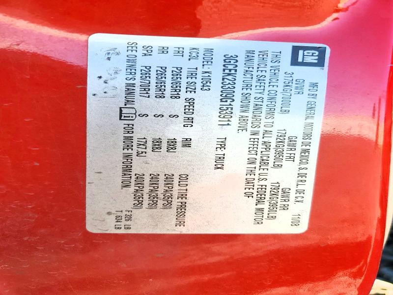 2009 Chevrolet Silverado მანქანა იყიდება აუქციონზე, vin: 3GCEK23309G153911, აუქციონის ნომერი: 53127806