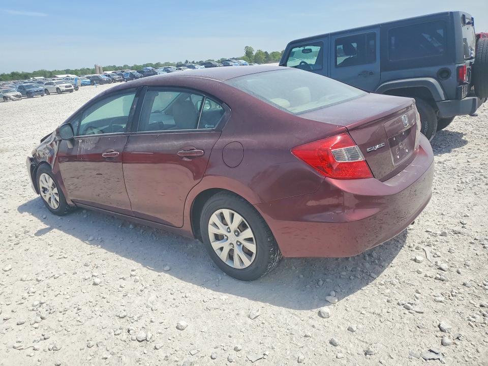 54683816 :رقم المزاد ، 19XFB2F52CE092565 vin ، 2012 Honda Civic مزاد بيع