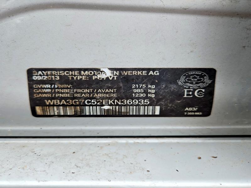 2014 Bmw 328 მანქანა იყიდება აუქციონზე, vin: WBA3G7C52EKN36935, აუქციონის ნომერი: 50814306