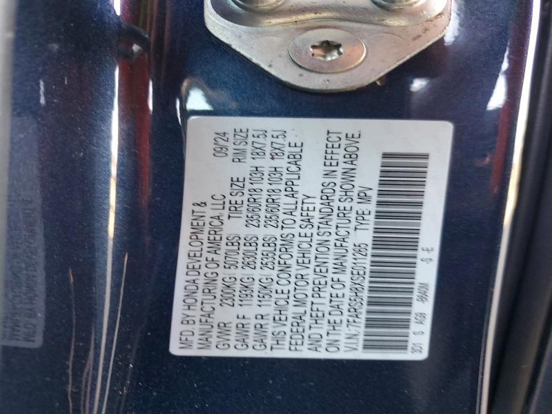 53667966 :رقم المزاد ، 7FARS5H8XSE011265 vin ، 2025 Honda Cr-v مزاد بيع