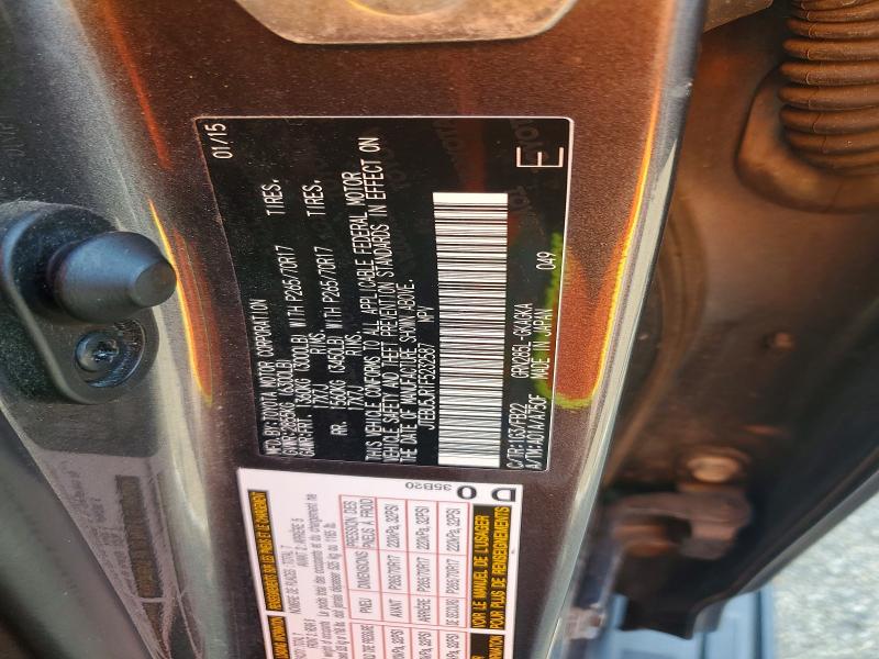 Aukcja sprzedaży 2015 Toyota 4runner, vin: JTEBU5JR1F5232587, numer aukcji: 54254246
