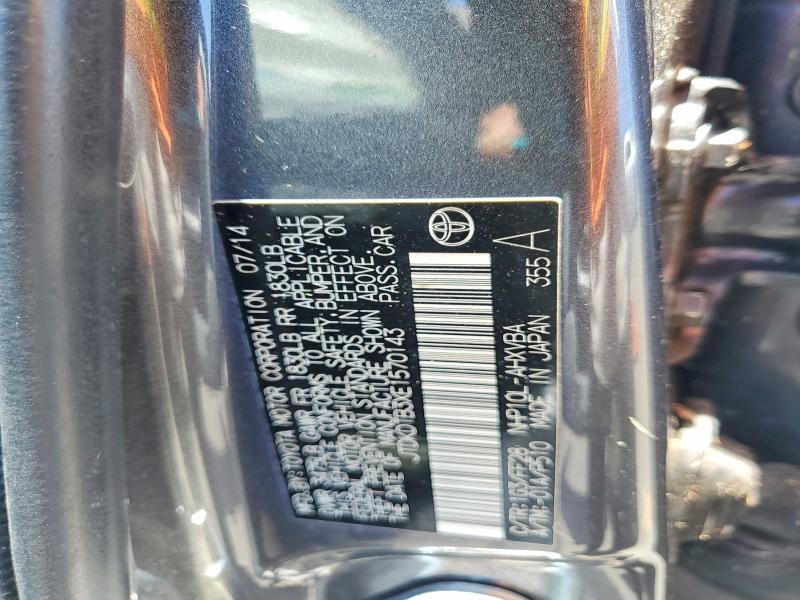 2014 Toyota Prius C მანქანა იყიდება აუქციონზე, vin: JTDKDTB3XE1570143, აუქციონის ნომერი: 53635786