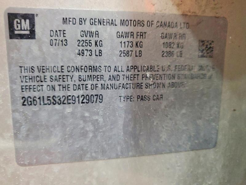 2014 Cadillac Xts მანქანა იყიდება აუქციონზე, vin: 2G61L5S32E9129079, აუქციონის ნომერი: 54424836