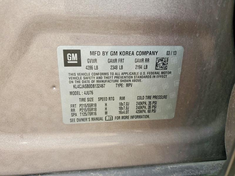 Продаж на аукціоні авто 2013 Buick Encore, vin: KL4CJASB0DB132467, номер лоту: 52468466
