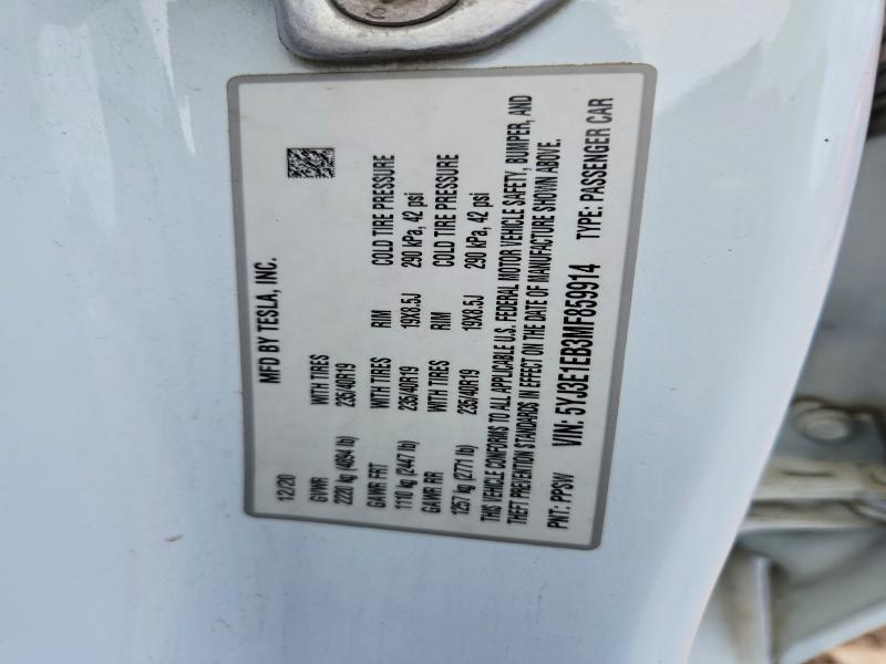 Продажа на аукционе авто 2021 Tesla Model 3, vin: 5YJ3E1EB3MF859914, номер лота: 54229126