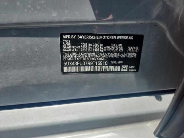 52902546 :رقم المزاد ، 5UX43EU07R9T16910 vin ، 2024 Bmw X5 مزاد بيع