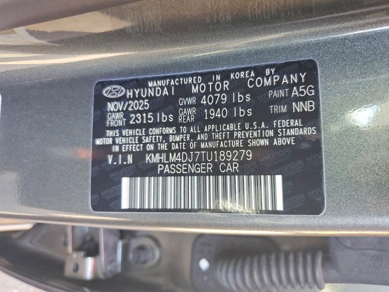 Продаж на аукціоні авто 2026 Hyundai Elantra Hybrid, vin: KMHLM4DJ7TU189279, номер лоту: 53293846