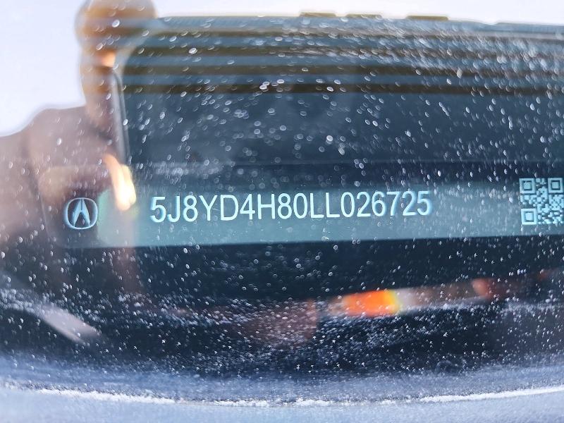 Aukcja sprzedaży 2020 Acura Mdx, vin: 5J8YD4H80LL026725, numer aukcji: 53474126