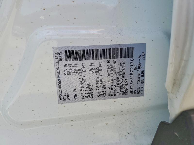 Продаж на аукціоні авто 2025 Nissan Rogue, vin: 5N1BT3BA4SC872170, номер лоту: 52059246