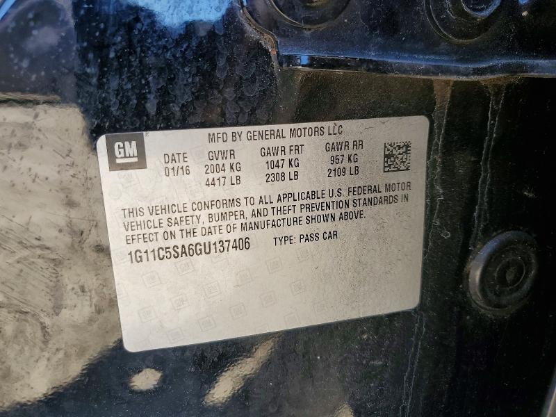 Продажа на аукционе авто 2016 Chevrolet Malibu Limited, vin: 1G11C5SA6GU137406, номер лота: 53212636