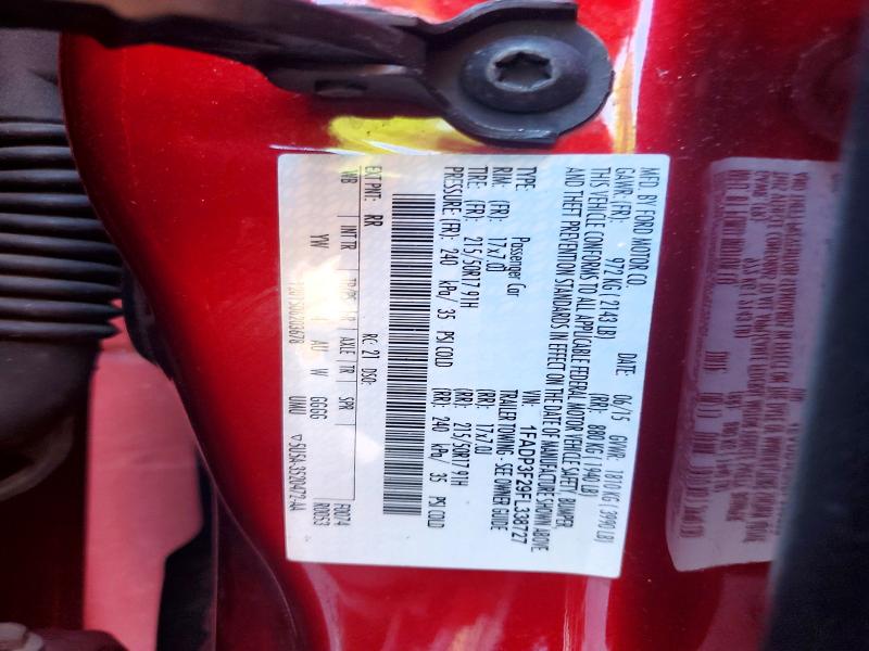 2015 Ford Focus მანქანა იყიდება აუქციონზე, vin: 1FADP3F29FL338727, აუქციონის ნომერი: 53067766