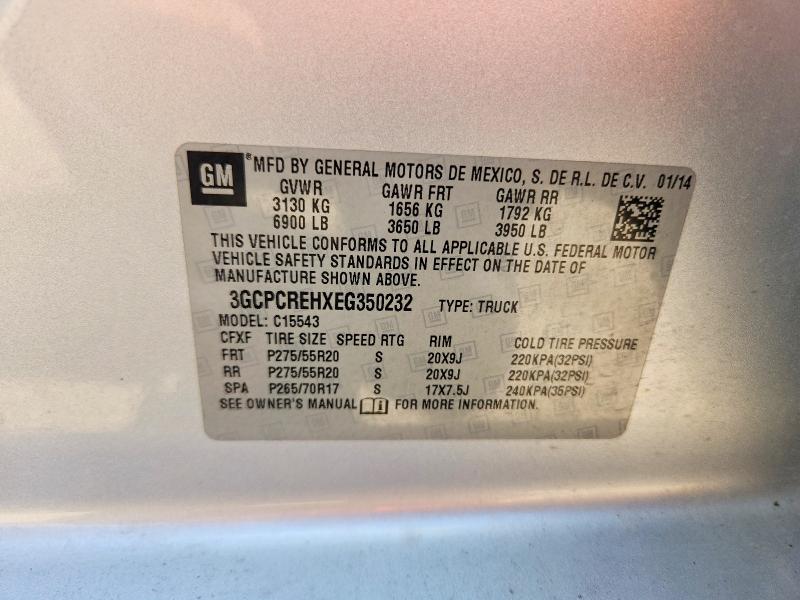 Продажа на аукционе авто 2014 Chevrolet Silverado, vin: 3GCPCREHXEG350232, номер лота: 53209806