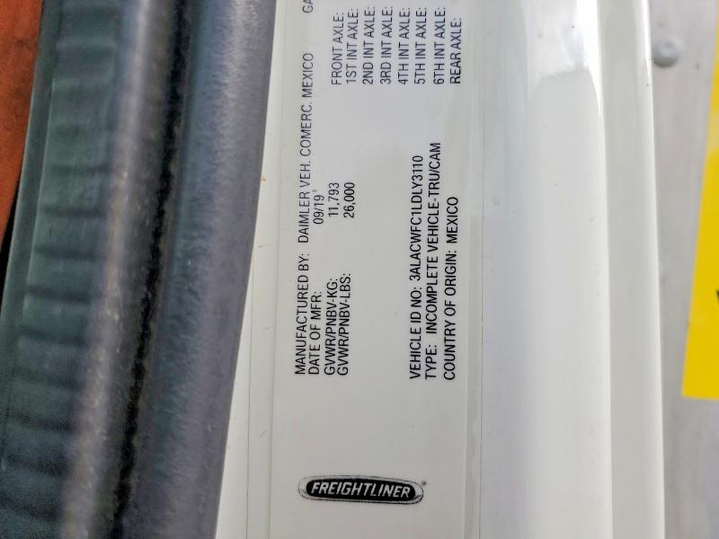 Продаж на аукціоні авто 2020 Freightliner M2, vin: 3ALACWFC1LDLY3110, номер лоту: 54110456