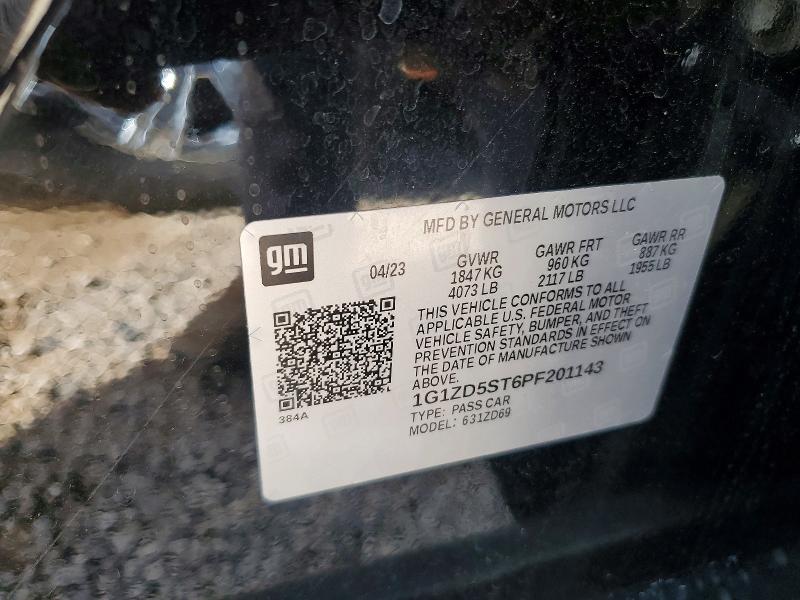 Продажа на аукционе авто 2023 Chevrolet Malibu, vin: 1G1ZD5ST6PF201143, номер лота: 55429326