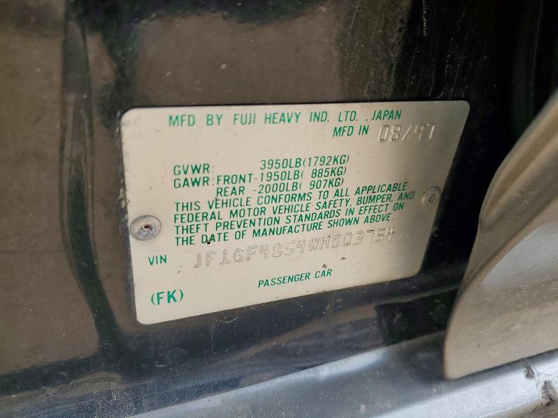 Продажа на аукционе авто 1998 Subaru Impreza, vin: JF1GF4854WH803754, номер лота: 53655566