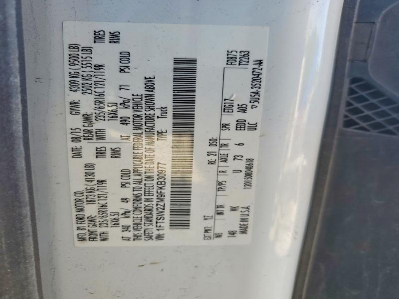 2015 Ford Transit მანქანა იყიდება აუქციონზე, vin: 1FTSW2ZM9FKB30977, აუქციონის ნომერი: 54305116