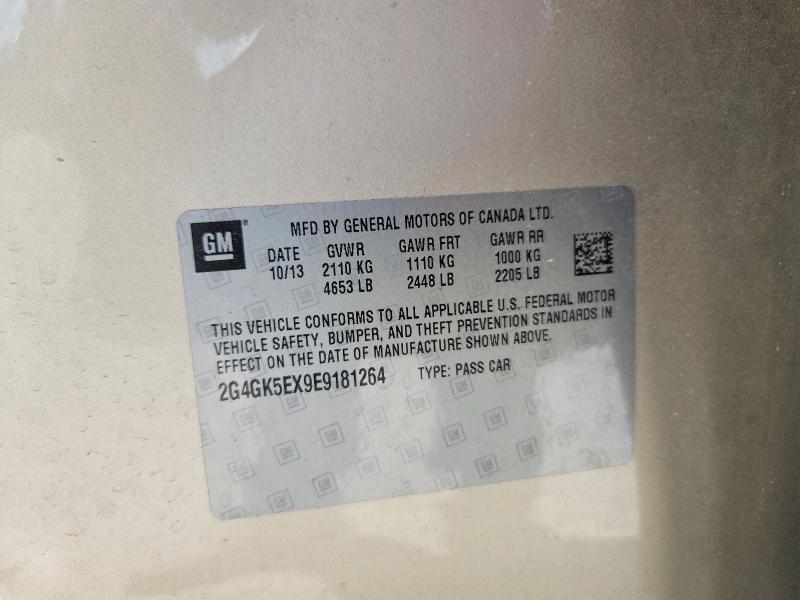 Продажа на аукционе авто 2014 Buick Regal, vin: 2G4GK5EX9E9181264, номер лота: 53737246