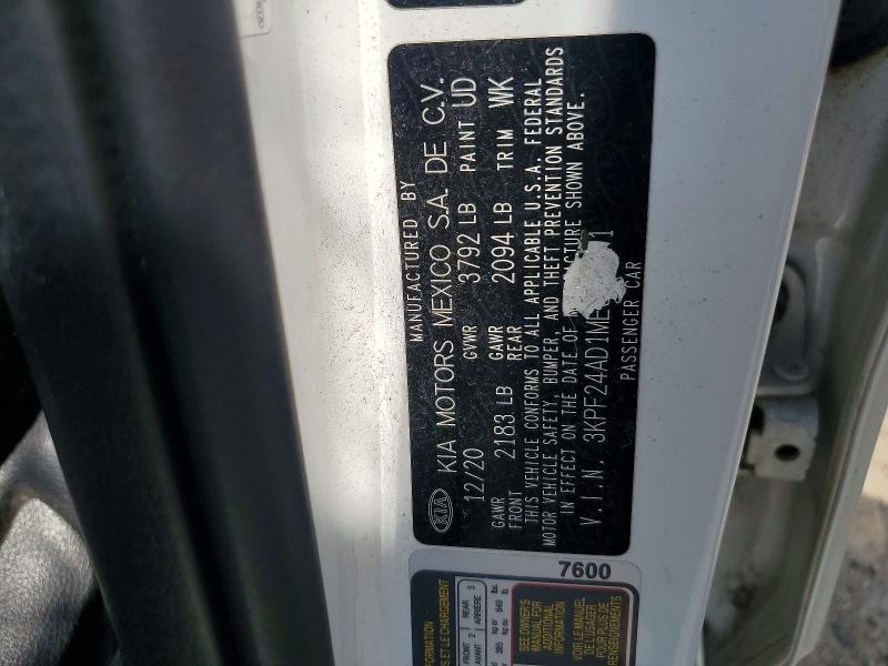 Продаж на аукціоні авто 2021 Kia Forte, vin: 3KPF24AD1ME319871, номер лоту: 54153356