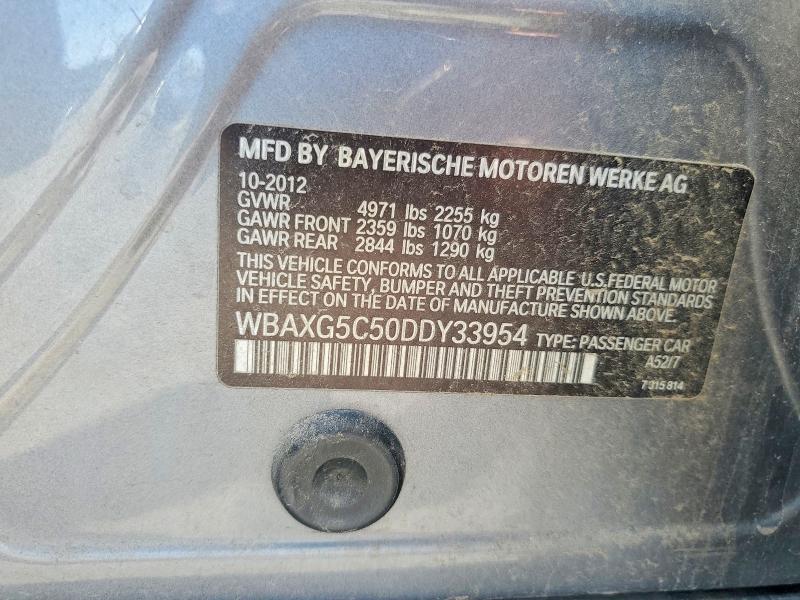 Продажа на аукционе авто 2013 Bmw 528, vin: WBAXG5C50DDY33954, номер лота: 52943516