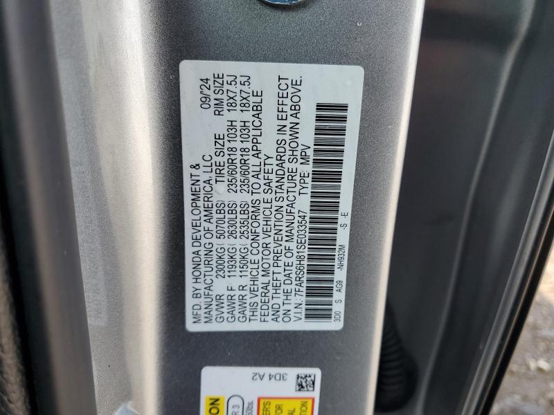 Продажа на аукционе авто 2025 Honda Cr-v, vin: 7FARS6H81SE033547, номер лота: 52189226