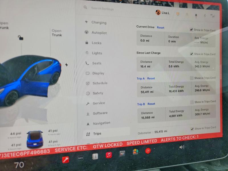 Продажа на аукционе авто 2023 Tesla Model 3, vin: 5YJ3E1EC6PF496683, номер лота: 52491376