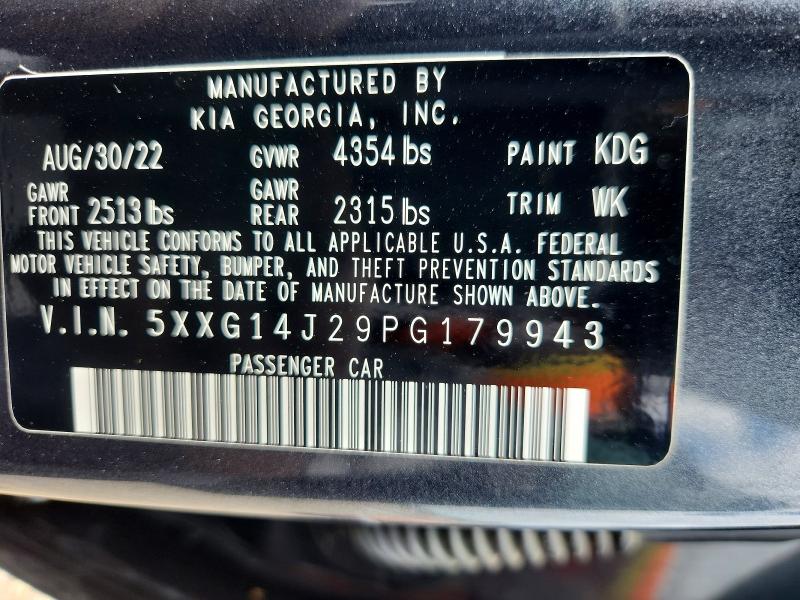 Aukcja sprzedaży 2023 Kia K5, vin: 5XXG14J29PG179943, numer aukcji: 54316086